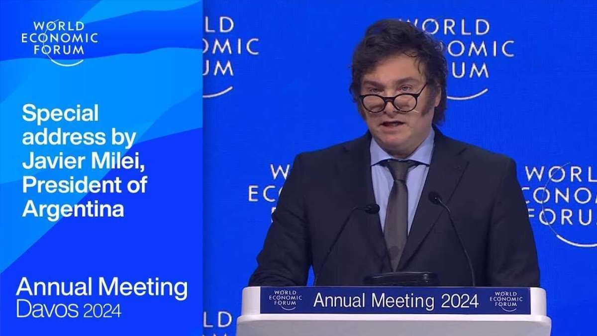 Argentina President Javier Milei Promotes Freedom At Davos 2024