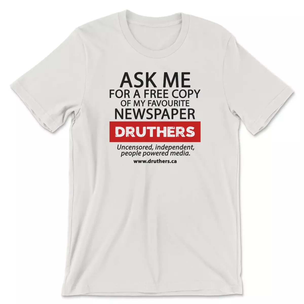 Druthers Shirt Ask Me Vintage White