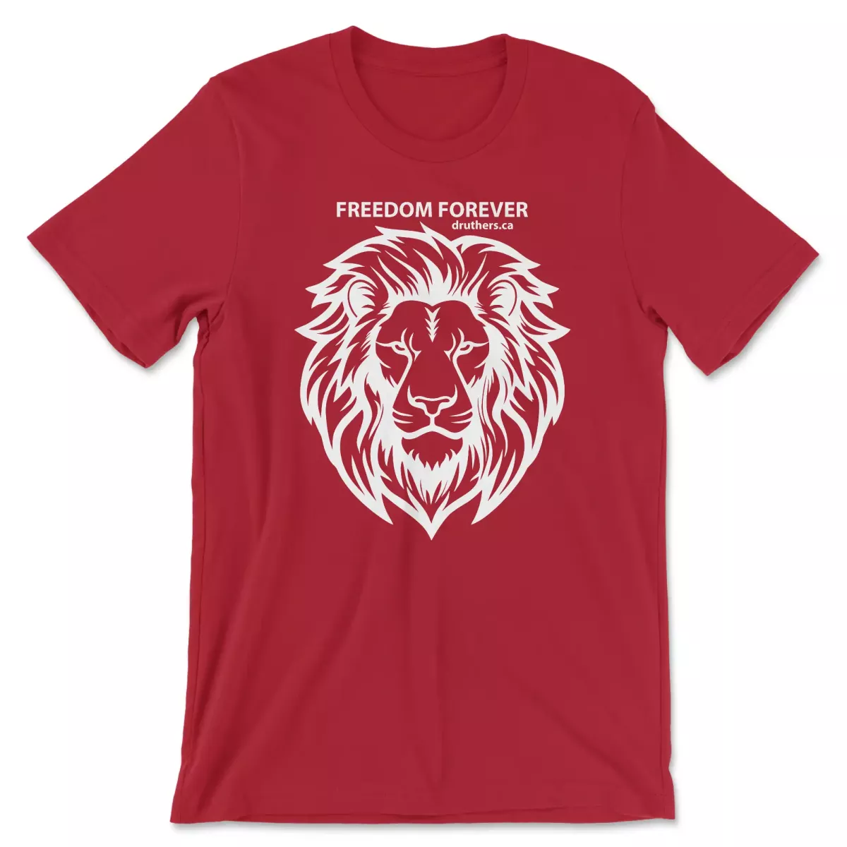 druthers-shirt-freedom-forever-lion-canvas-red Druthers Shirt Freedom Forever Lion Canvas Red