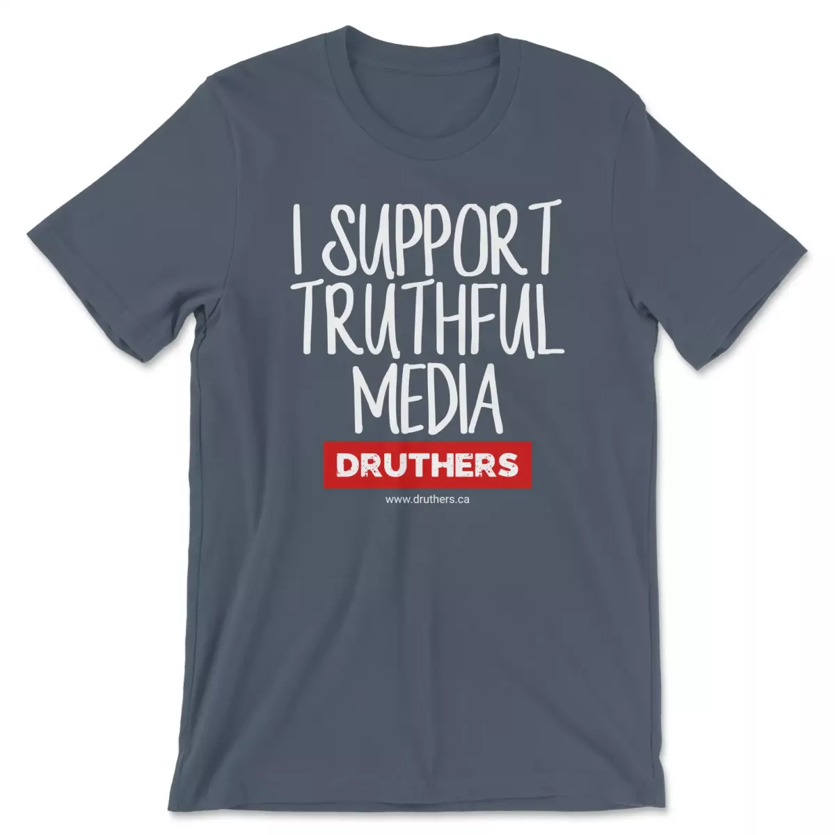 druthers-shirt-i-support-truthful-media-vintage-navy Druthers Shirt I Support Truthful Media Vintage Navy