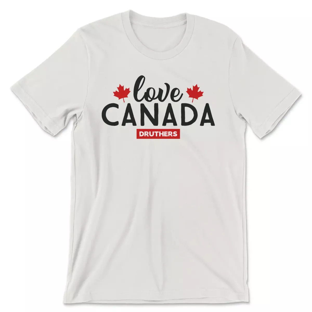 Druthers Shirt Love Canada Vintage White
