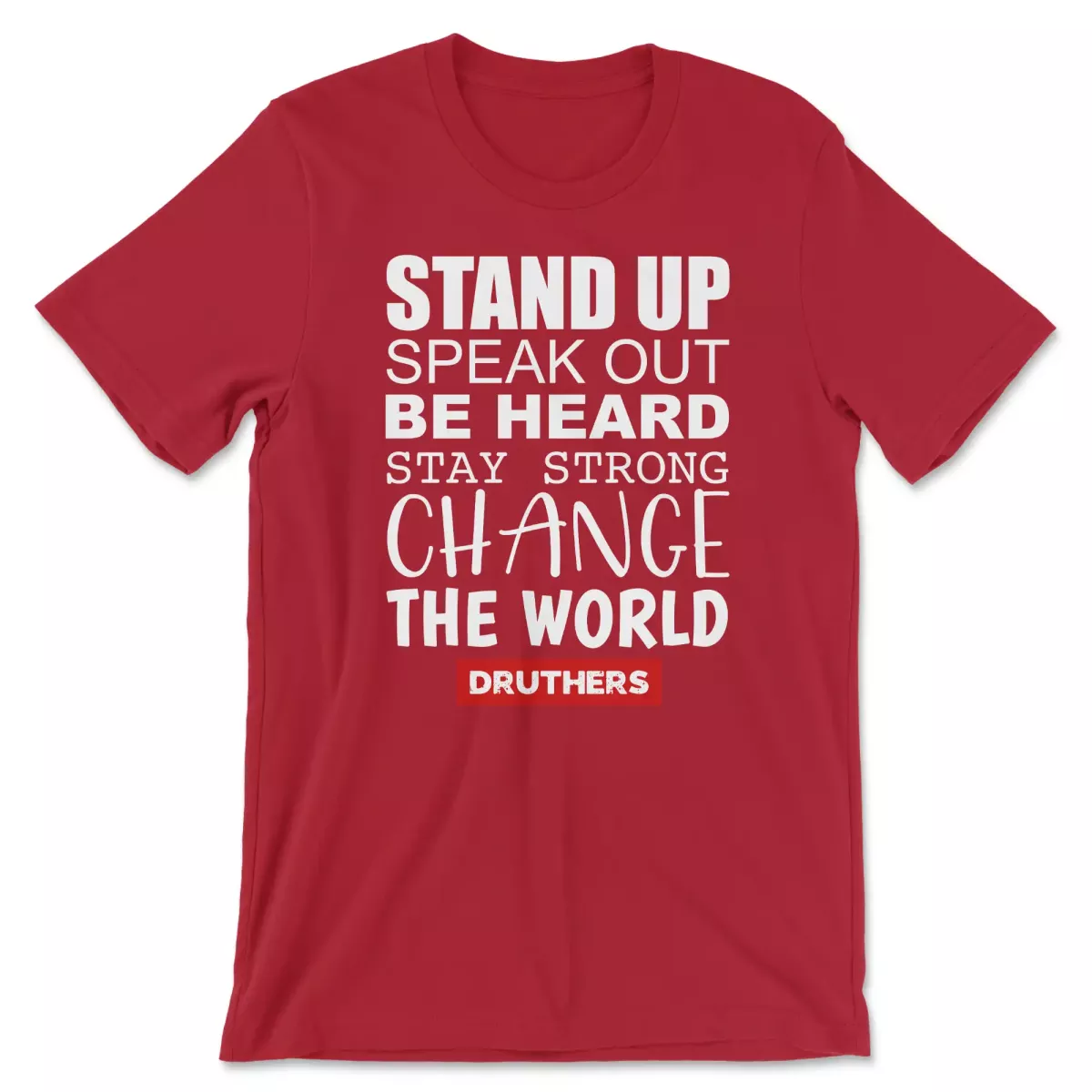 druthers-shirt-stand-up-speak-out-canvas-red Druthers Shirt Stand Up Speak Out Canvas Red