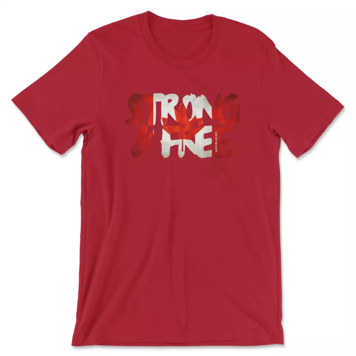druthers-shirt-strong-and-free-canvas-red Druthers Shirt Strong And Free Canvas Red