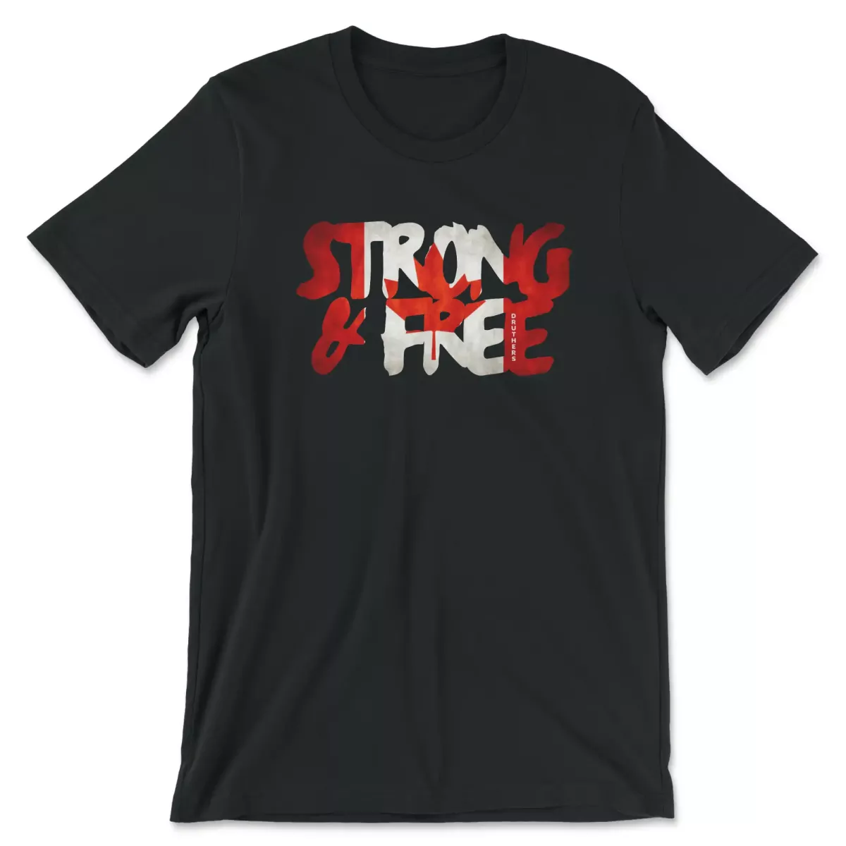 Druthers Shirt Strong And Free Vintage Black