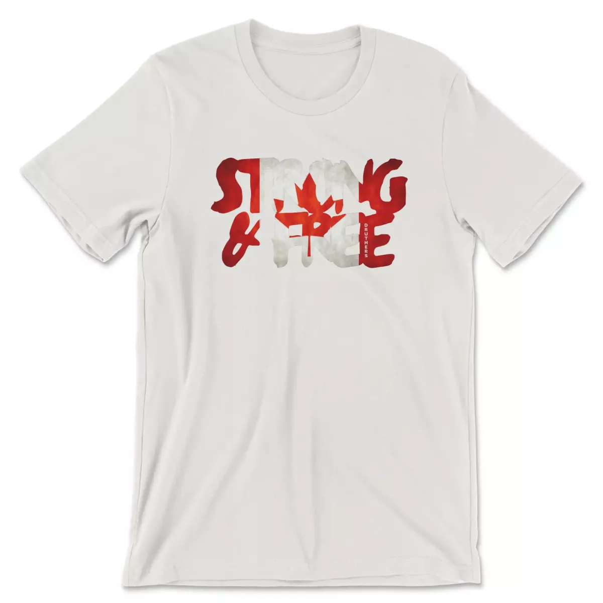 Druthers Shirt Strong And Free Vintage White