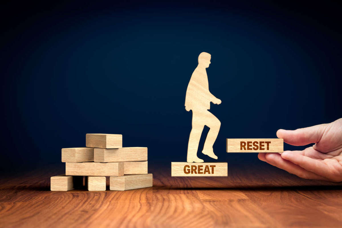 Great,reset,in,post Covid,era,concept,,from,chaos,to,smarter