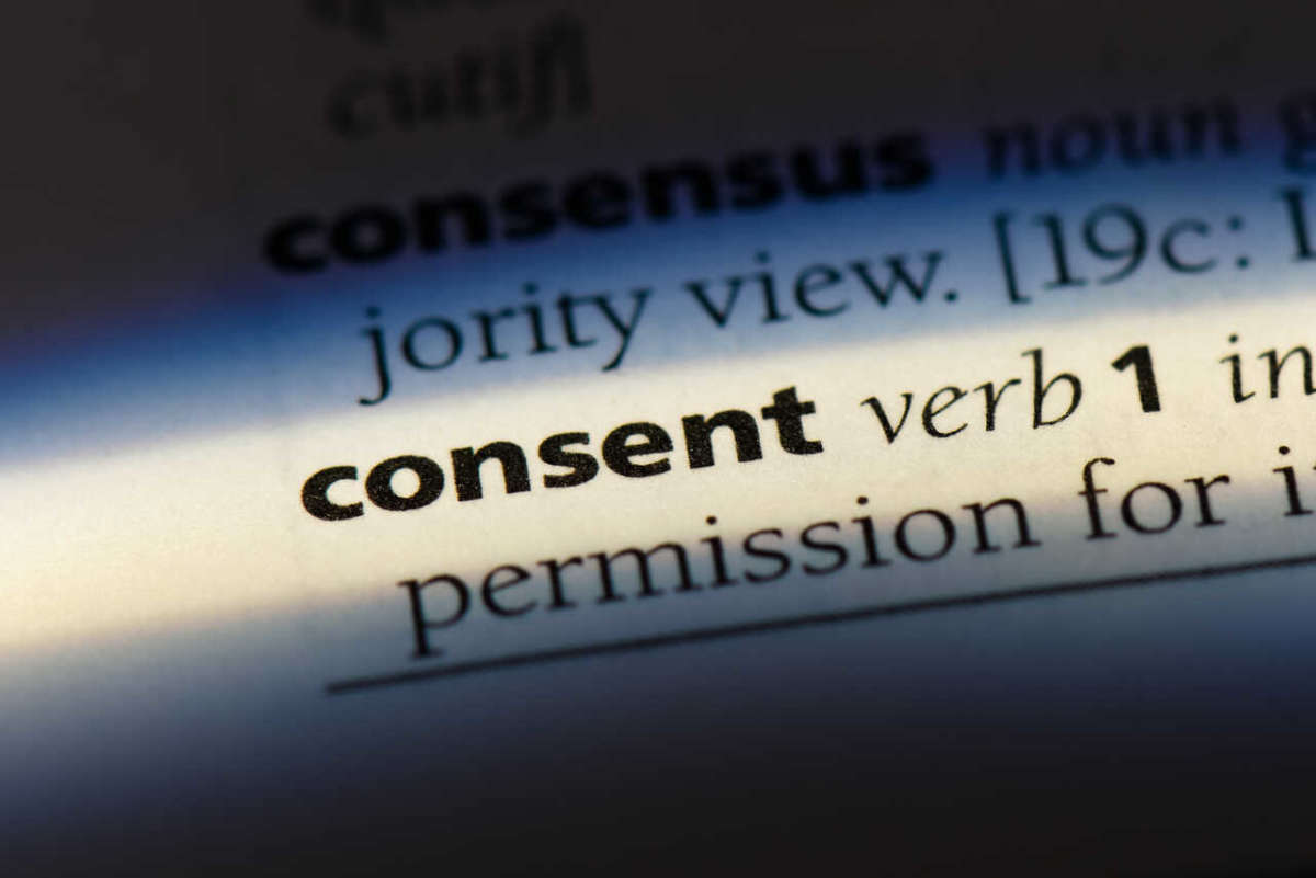 Consent,word,in,a,dictionary.,consent,concept